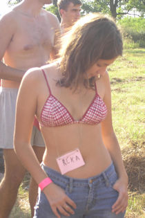 Naked drunk Swedish woman